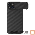 Tagakaaned Nillkin  Nillkin Synthetic Fiber S Case iPhone 14 case with camera cover, black