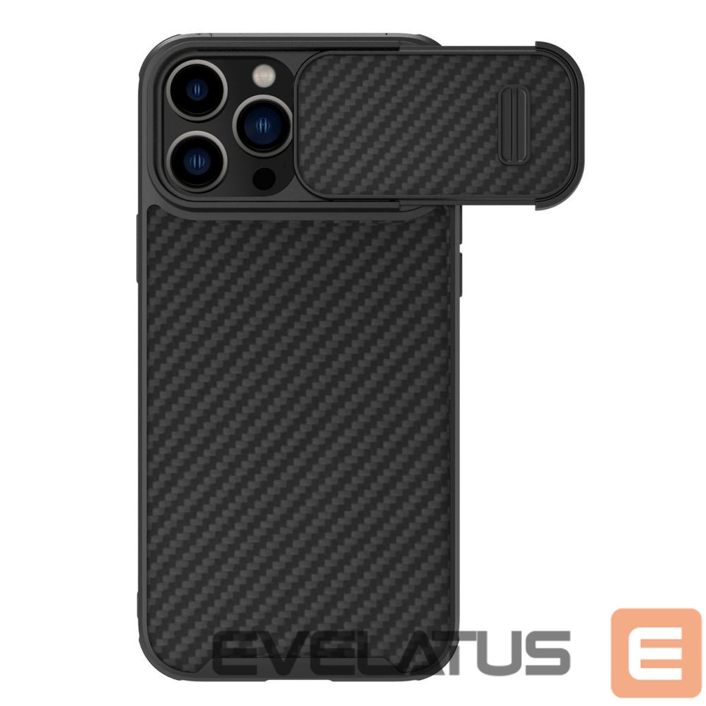Tagakaaned Nillkin Nillkin Synthetic Fiber S Case iPhone 14 Pro case with camera cover, black