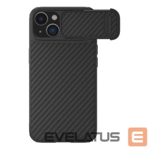 Tagakaaned Nillkin  Nillkin Synthetic Fiber S Case iPhone 14 Plus case with camera cover, black
