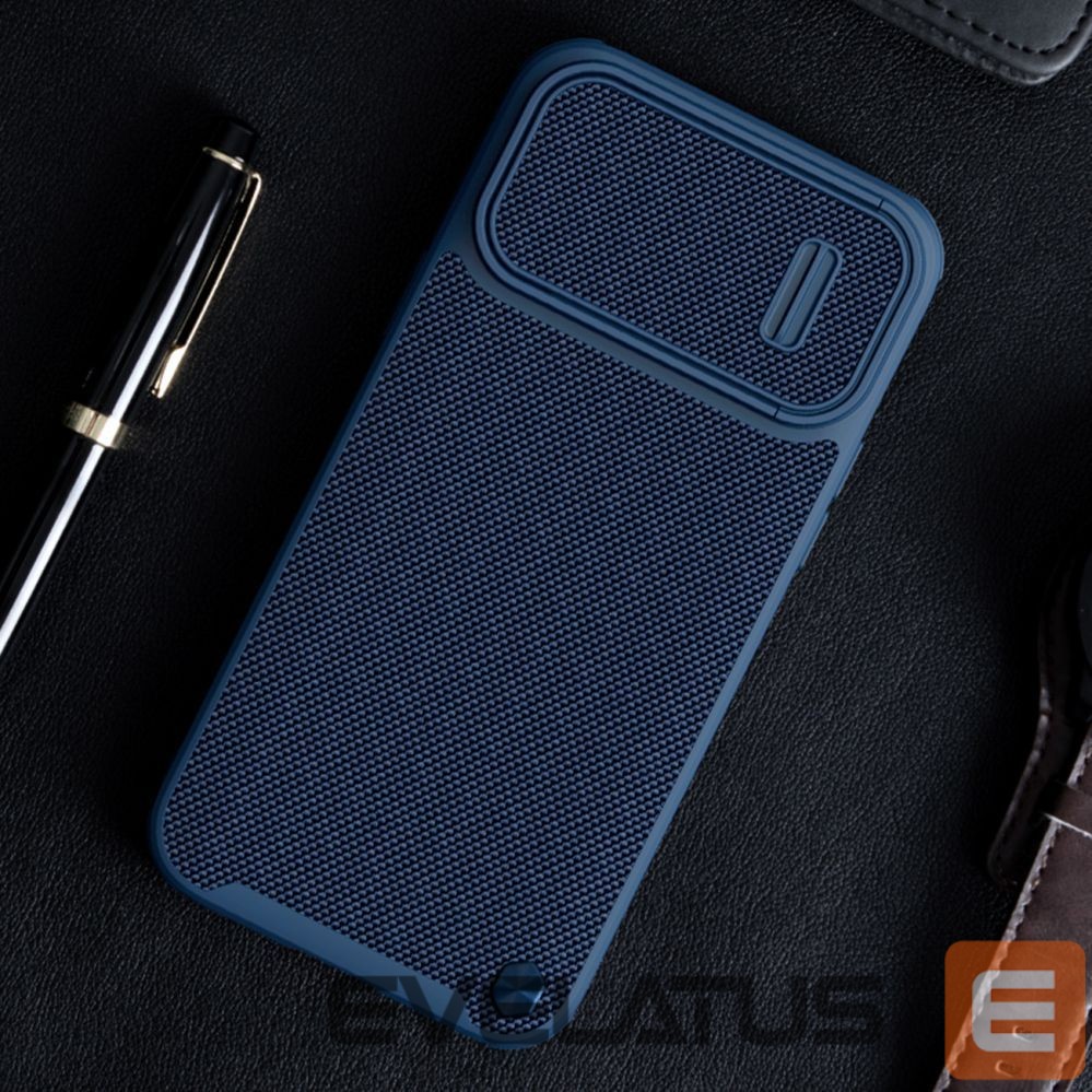 Tagakaaned Nillkin Nillkin Textured S Case for iPhone 14 Plus, armored cover with camera cover, blue