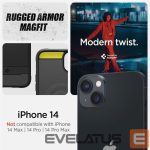 Tagakaaned Spigen  Spigen Rugged Armor Mag Case with MagSafe for iPhone 14 - Matte Black 