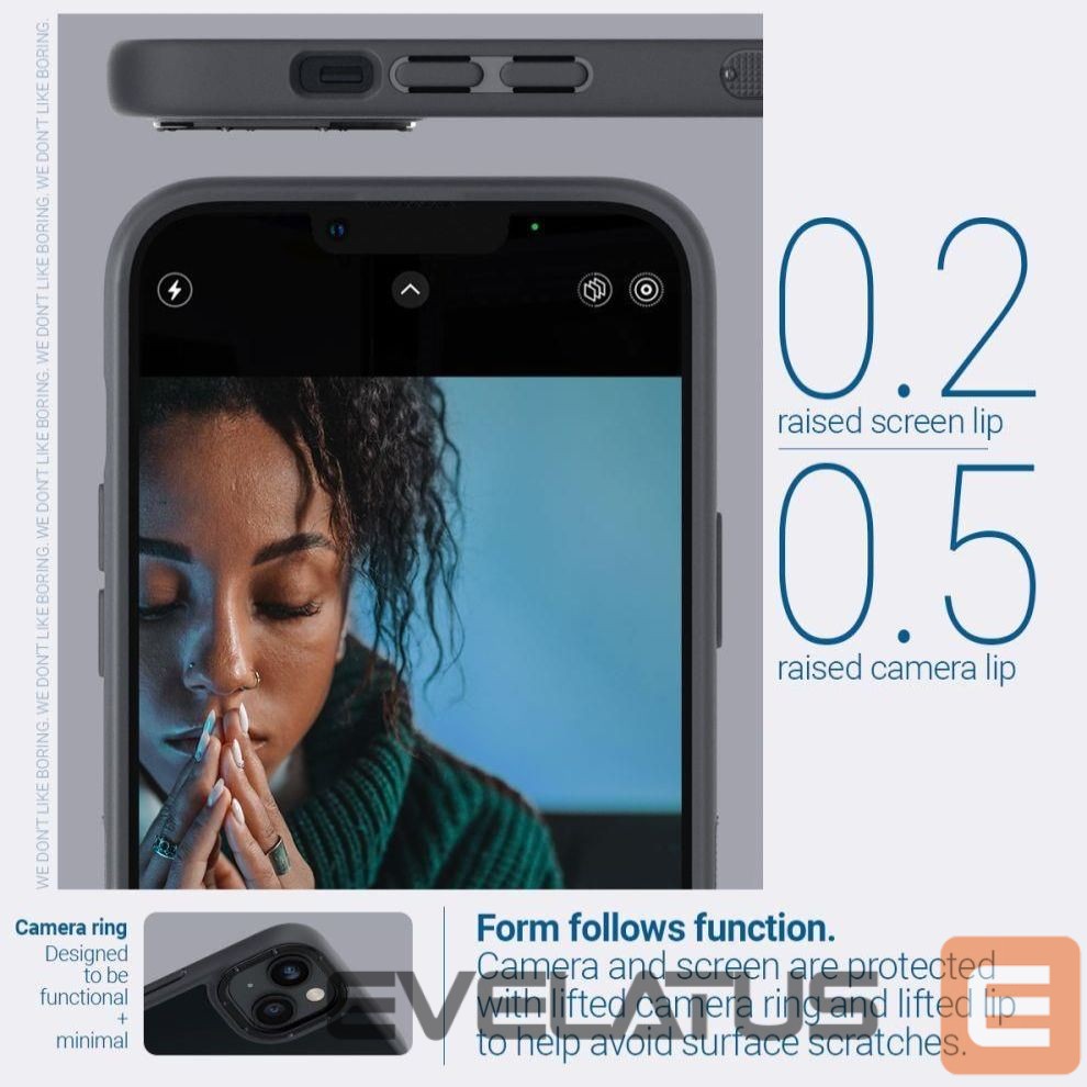 Tagakaaned Spigen Caseology Skyfall iPhone 14 Plus Case - Matte Black