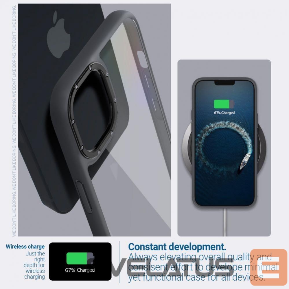 Tagakaaned Spigen Caseology Skyfall iPhone 14 Plus Case - Matte Black