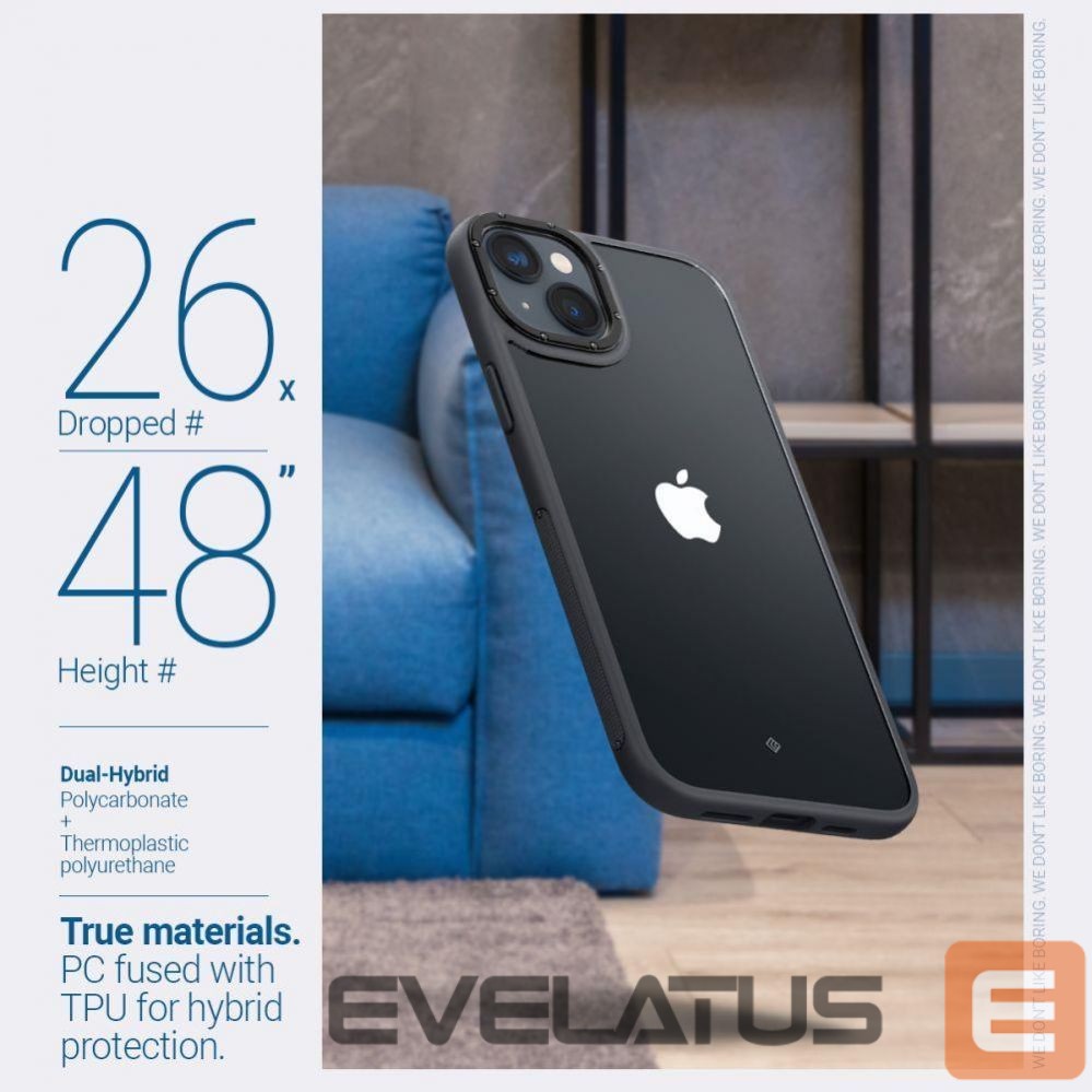 Tagakaaned Spigen Caseology Skyfall iPhone 14 Plus Case - Matte Black