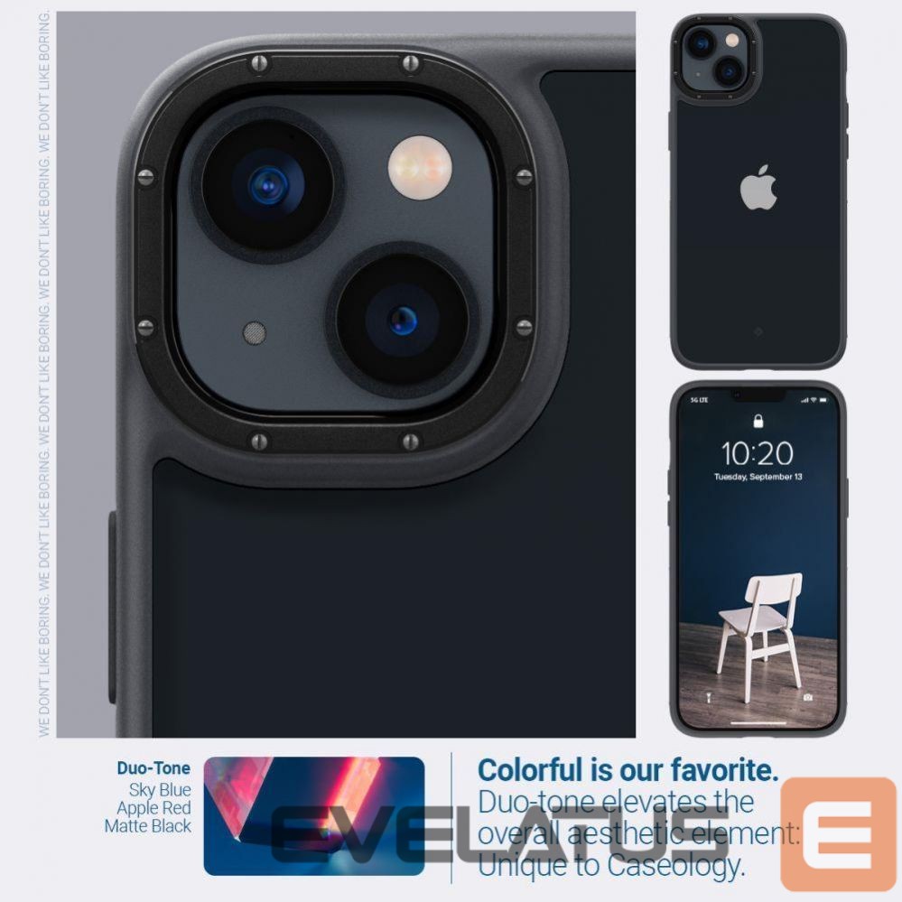 Tagakaaned Spigen Caseology Skyfall iPhone 14 Plus Case - Matte Black