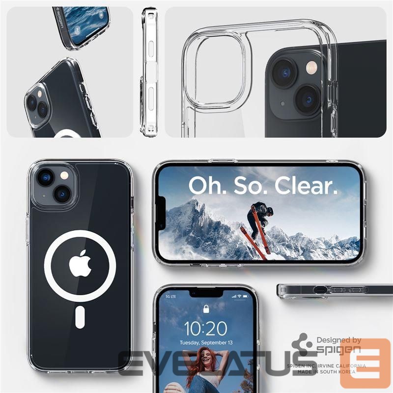 Tagakaaned Spigen Transparent || White