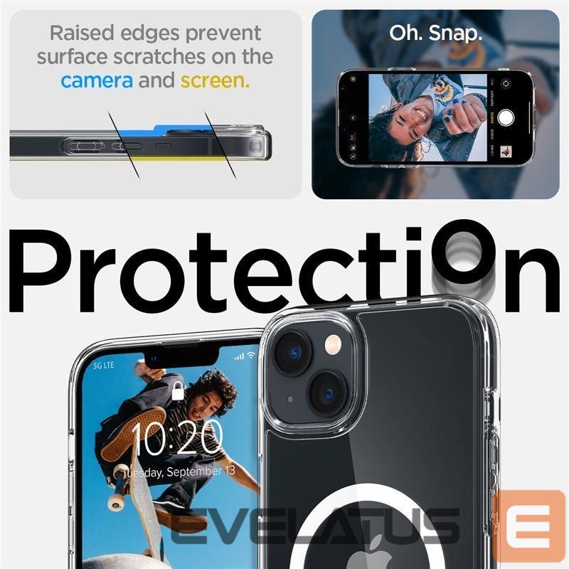 Tagakaaned Spigen Transparent || White