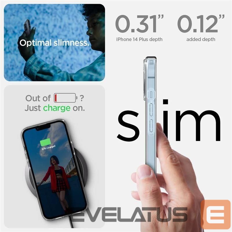 Tagakaaned Spigen Spigen Ultra Hybrid S Case for iPhone 14 Plus - Clear