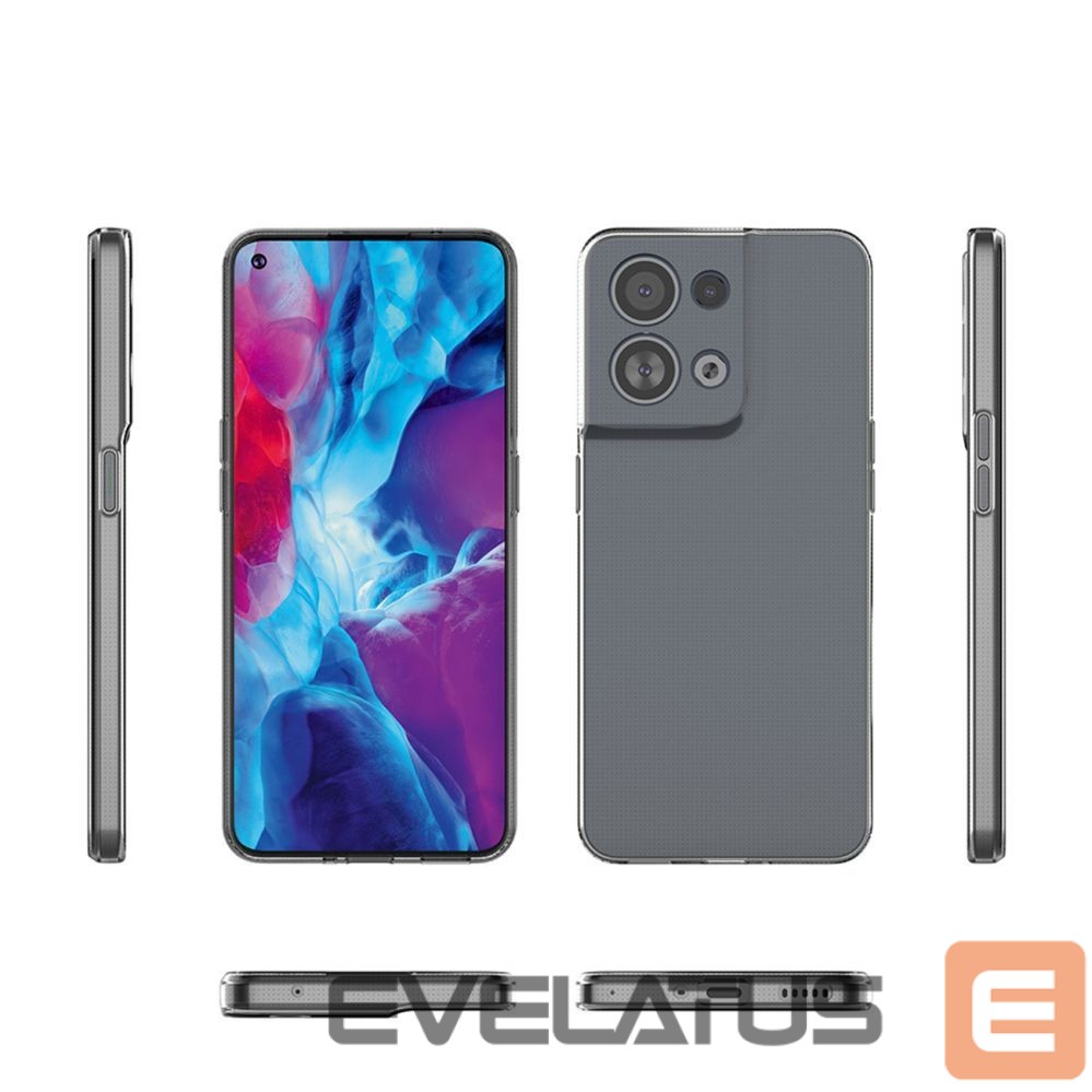 Tagakaaned Hurtel - Ultra Clear 0.5mm case for Oppo Reno 8 Pro thin cover transparent
