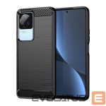 Tagakaaned Hurtel  Carbon Case for Xiaomi Poco F4 5G flexible silicone carbon cover black 