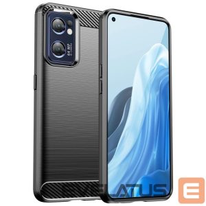 Tagakaaned Hurtel  Carbon Case for Realme Narzo 50 5G flexible silicone carbon cover black 