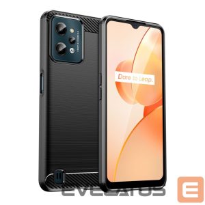Tagakaaned Hurtel  Carbon Case case for Realme C31 flexible silicone carbon cover black 