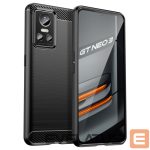 Tagakaaned Hurtel  Carbon Case case for Realme GT Neo 3 flexible silicone carbon cover black 