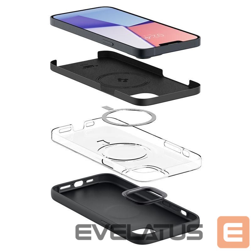 Tagakaaned Spigen Spigen Silicone Fit Mag Case with MagSafe for iPhone 14 Plus - Black
