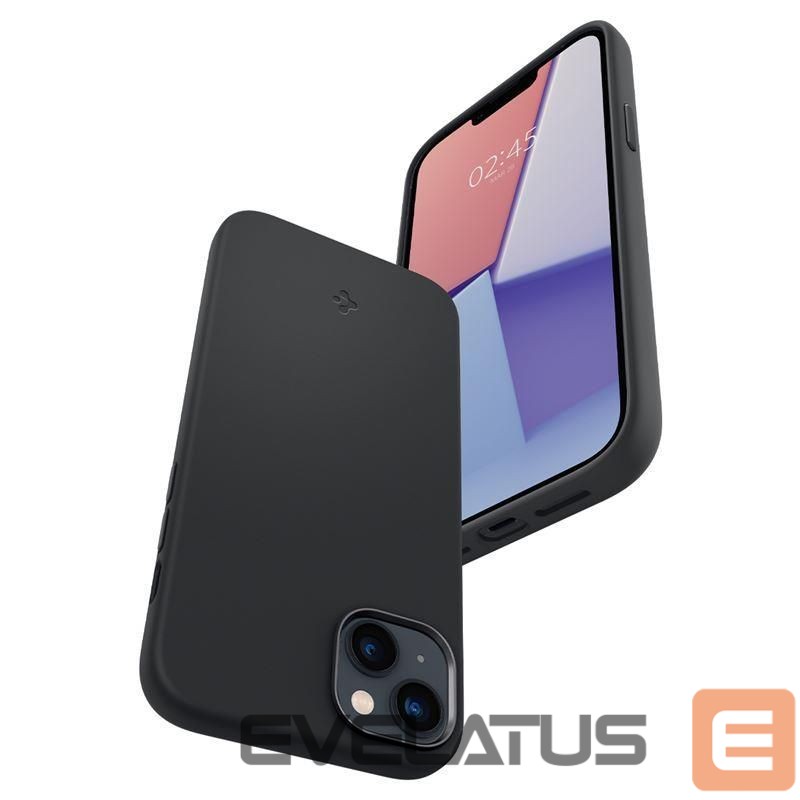 Tagakaaned Spigen Spigen Silicone Fit Mag Case with MagSafe for iPhone 14 Plus - Black