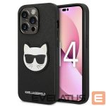 Tagakaaned Karl Lagerfeld  Karl Lagerfeld KLHCP14XSAPCHK iPhone 14 Pro Max 6,7" hardcase czarny/black Saffiano Choupette Head Patch 