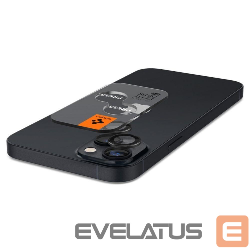 Kaitseklaasid Spigen Spigen Glas.tR EZ Fit Optik Camera Protector for iPhone 14 / Plus / 15 / Plus - Black 2 pcs.