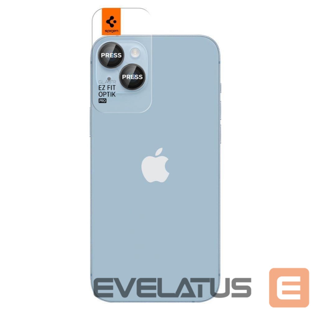 Kaitseklaasid Spigen Spigen Glas.tR EZ Fit Optik Camera Protector for iPhone 14 / Plus / 15 / Plus - Black 2 pcs.