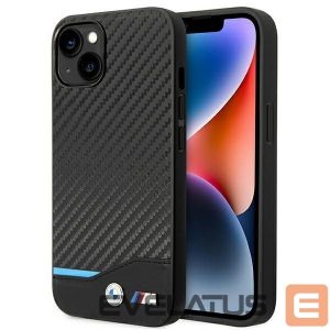 Tagakaaned BMW  Case BMW BMHCP14M22NBCK iPhone 14 Plus 6.7 "black / black Leather Carbon 