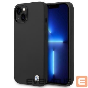 Tagakaaned BMW  Case BMW BMHCP14MSILBK iPhone 14 Plus 6.7" black/black Silicone Metal Logo 