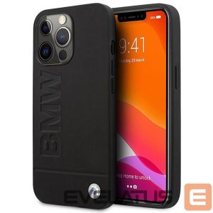 Tagakaaned BMW  Etui BMW BMHMP14XSLLBK iPhone 14 Pro Max 6,7" czarny/black hardcase Signature Logo Imprint Magsafe 