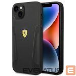 Tagakaaned Ferrari  Ferrari FEHCP14MRBUK iPhone 14 Plus 6.7" black/black hardcase Leather Stamp Sides