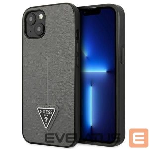 Tagakaaned Guess  Guess GUHCP14SPSATLG iPhone 14 6.1 "silver / silver hardcase SaffianoTriangle Logo 