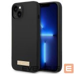 Tagakaaned Guess  Guess GUHMP14MSBPLK iPhone 14 Plus 6.7" black/black hard case Silicone Logo Plate MagSafe 