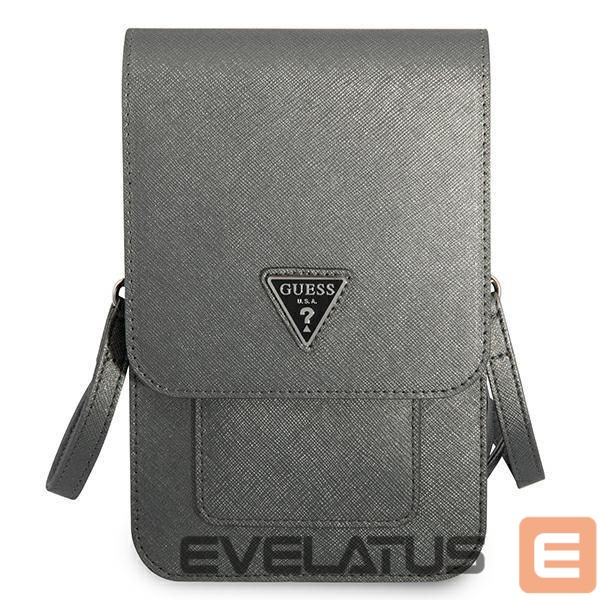 Universaal spordiümbris Guess Guess Handbag GUWBSATMGR gray / gray Saffiano Triangle