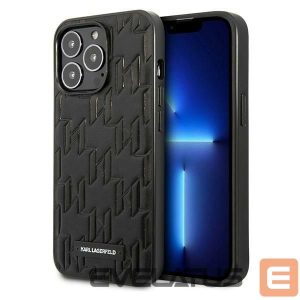 Tagakaaned Karl Lagerfeld  Karl Lagerfeld KLHCP13LMNMP1K iPhone 13 Pro / 13 6.1 "hardcase black / black Monogram Plaque 