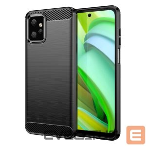 Tagakaaned Hurtel  Carbon Case for Motorola Moto G Power 2023 flexible silicone carbon cover black 