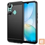 Tagakaaned Hurtel  Carbon Case case for Infinix Hot 12 Pro flexible silicone carbon cover black 