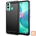 Tagakaaned Hurtel  Carbon Case case for Infinix Hot 12 Play NFC / Hot 12 Play flexible silicone carbon cover black 
