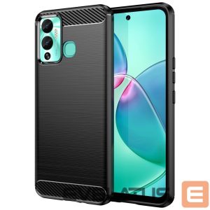 Tagakaaned Hurtel  Carbon Case case for Infinix Hot 12 Play NFC / Hot 12 Play flexible silicone carbon cover black 