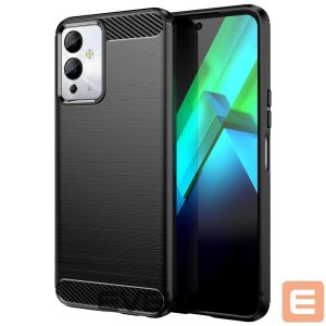 Tagakaaned Hurtel  Carbon Case case for Infinix Note 12i flexible silicone carbon cover black 