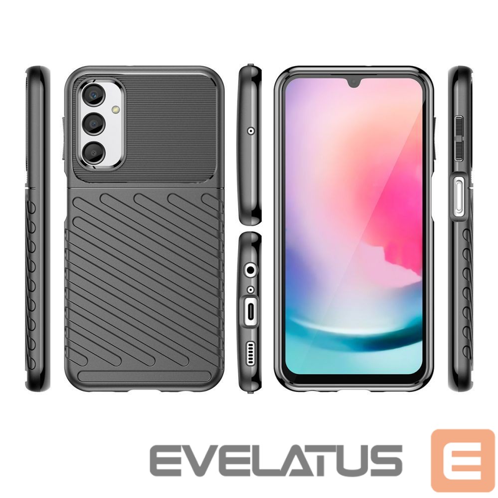 Tagakaaned Hurtel Thunder Case case for Samsung Galaxy A24 4G silicone armor case black