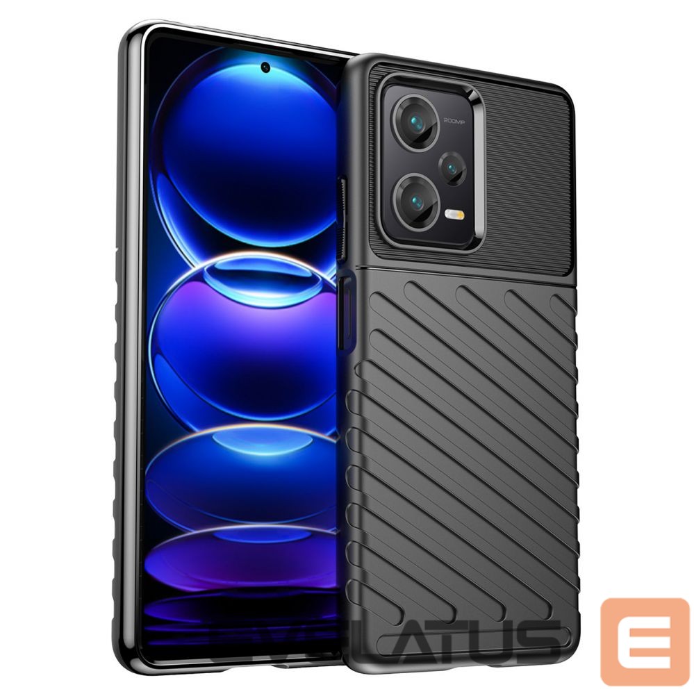 Tagakaaned Hurtel Thunder Case case for Xiaomi Redmi Note 12 Pro+ silicone armor case black