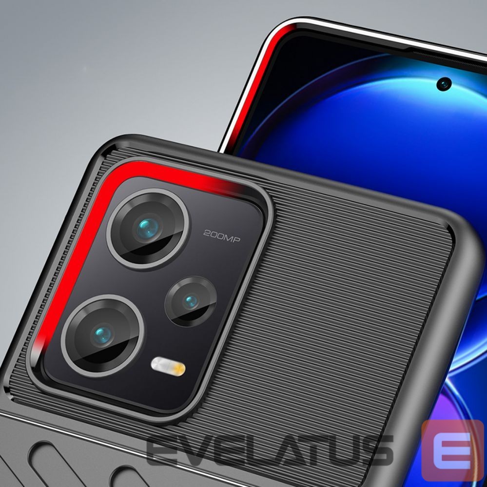 Tagakaaned Hurtel Thunder Case case for Xiaomi Redmi Note 12 Pro+ silicone armor case black