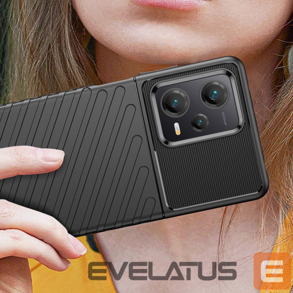 Tagakaaned Hurtel Thunder Case case for Xiaomi Redmi Note 12 Pro+ silicone armor case black