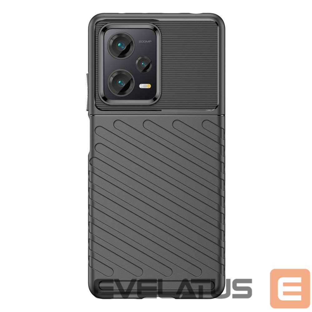 Tagakaaned Hurtel Thunder Case case for Xiaomi Redmi Note 12 Pro+ silicone armor case black