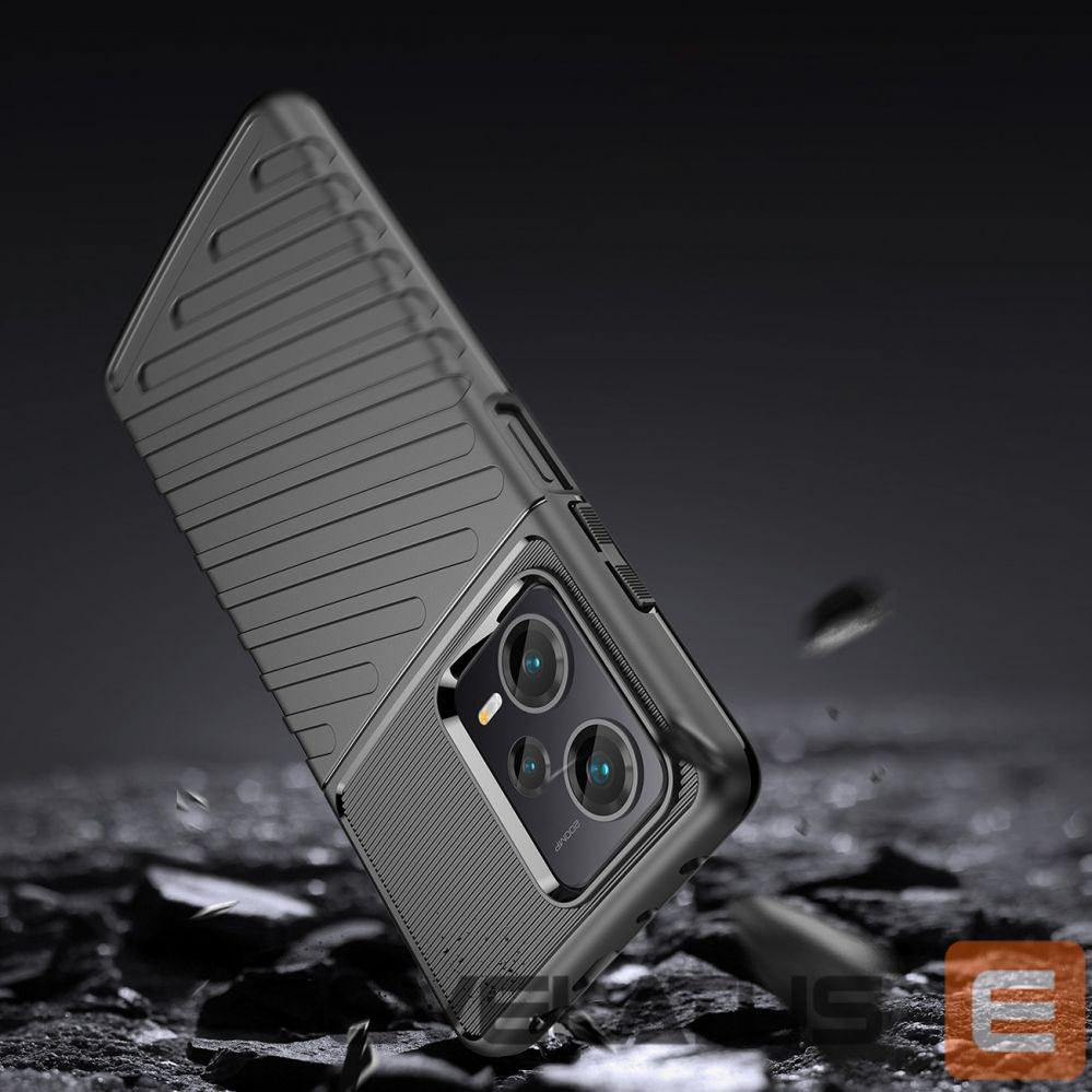Tagakaaned Hurtel Thunder Case case for Xiaomi Redmi Note 12 Pro+ silicone armor case black