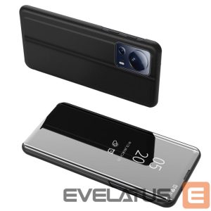 Tagakaaned Hurtel  Clear View Case cover for Xiaomi 13 Lite cover with a flap black 