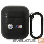 Tagakaaned BMW  BMW BMA222PVTK AirPods 1/2 cover black/black Leather Curved Line 
