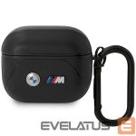 Tagakaaned BMW  BMW BMA322PVTK AirPods 3 gen cover black/black Leather Curved Line 