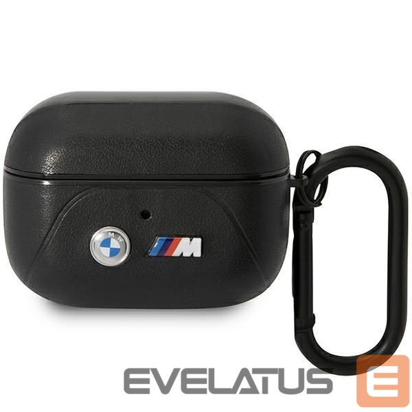 Tagakaaned BMW BMW BMAP22PVTK AirPods Pro cover black/black Leather Curved Line