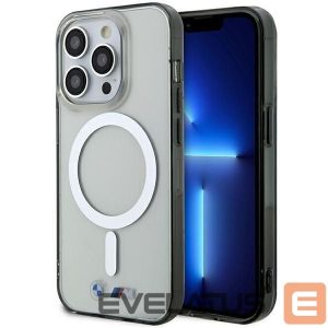 Tagakaaned BMW  Case BMW BMHMP14LHCRS iPhone 14 Pro 6.1" transparent hardcase Silver Ring MagSafe 