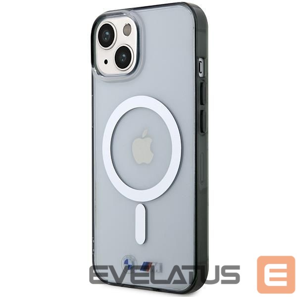 Tagakaaned BMW BMW Silver Ring MagSafe case for iPhone 14 Plus - transparent