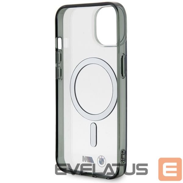 Tagakaaned BMW BMW Silver Ring MagSafe case for iPhone 14 Plus - transparent