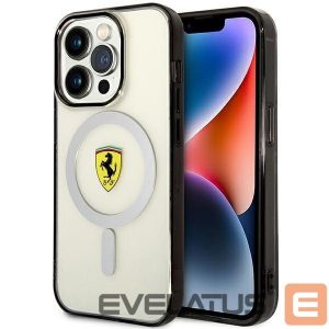 Tagakaaned Ferrari  Ferrari FEHMP14LURKT iPhone 14 Pro 6.1" clear/transparent hardcase Outline Magsafe