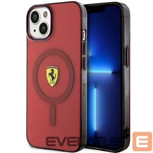 Tagakaaned Ferrari  Ferrari FEHMP14SURKR iPhone 14 6.1" red/red hardcase Translucent Magsafe